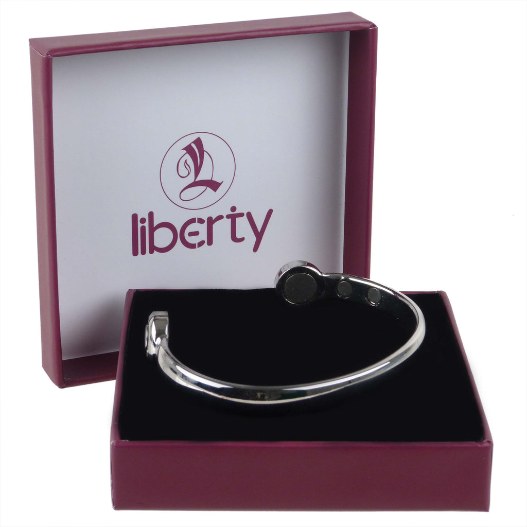 Chrome Elegant Superstrong 6 Magnet Copper Liberty Health Bracelet