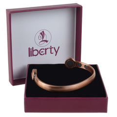 Antique Copper Elegant Superstrong 6 Magnet Liberty Health Bracelet