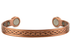 Copper Link Pattern Superstrong 6 Magnet Liberty Health Bracelet